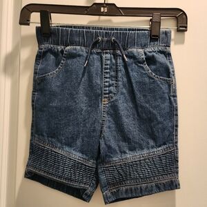 5t Wonder Nation‎ dark denim drawstring shorts